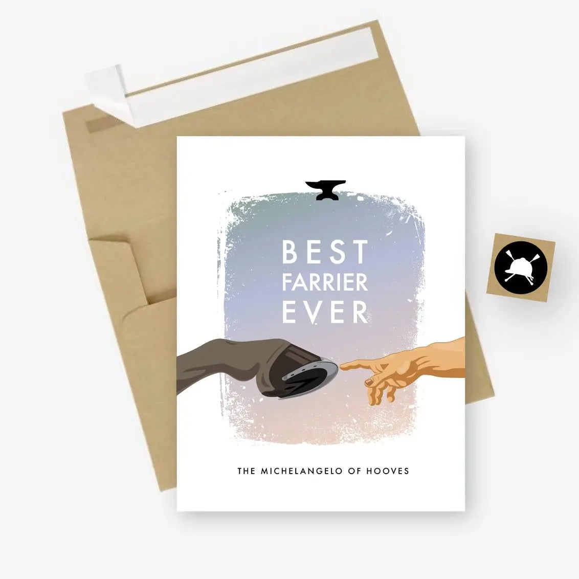 Best Farrier Ever - Greeting Card Hunt Seat Paper Co.