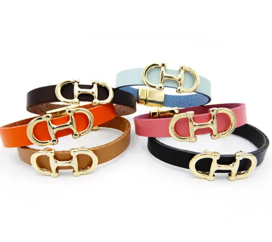 Bilbao Leather Snaffle Bracelet Lilo Collections