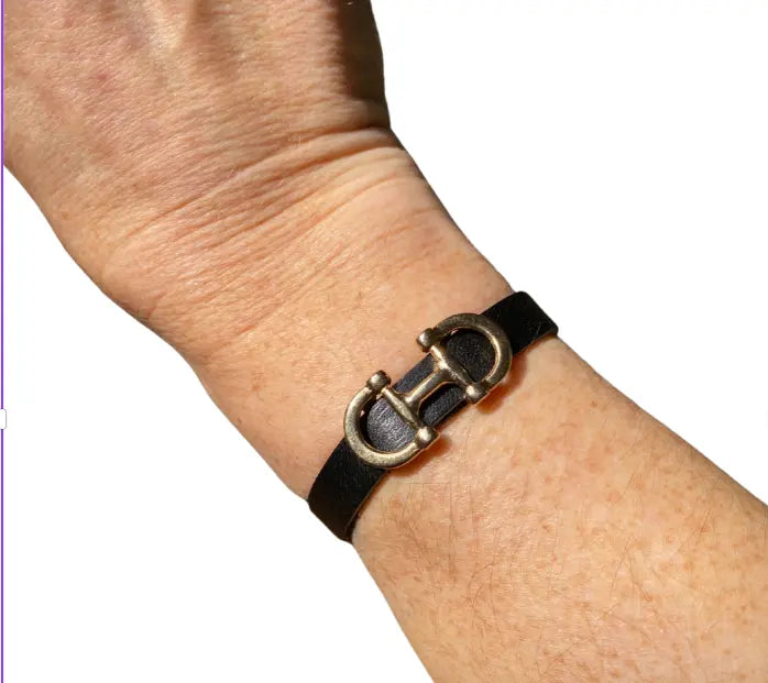 Bilbao Leather Snaffle Bracelet Lilo Collections