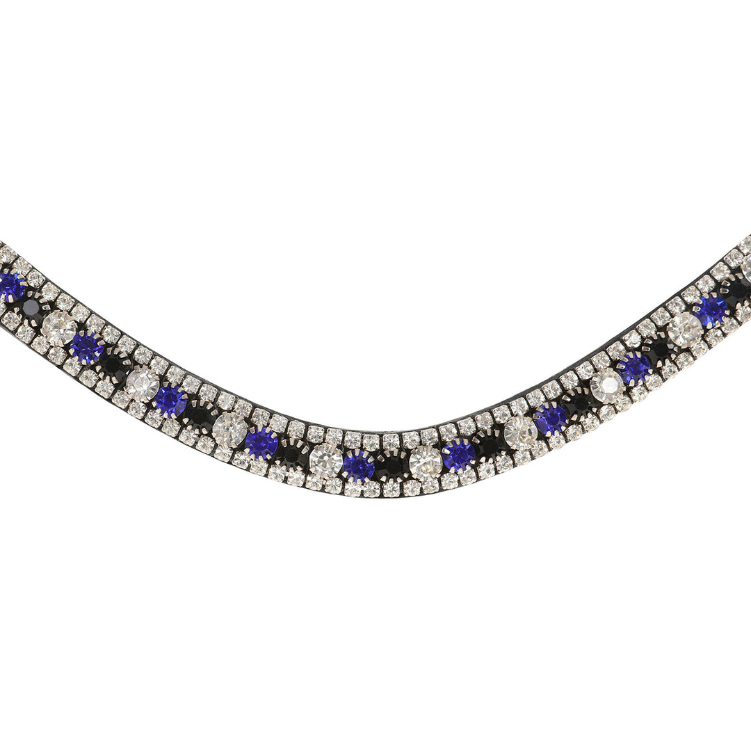 Lumiere Blue Crystal Browband - front
