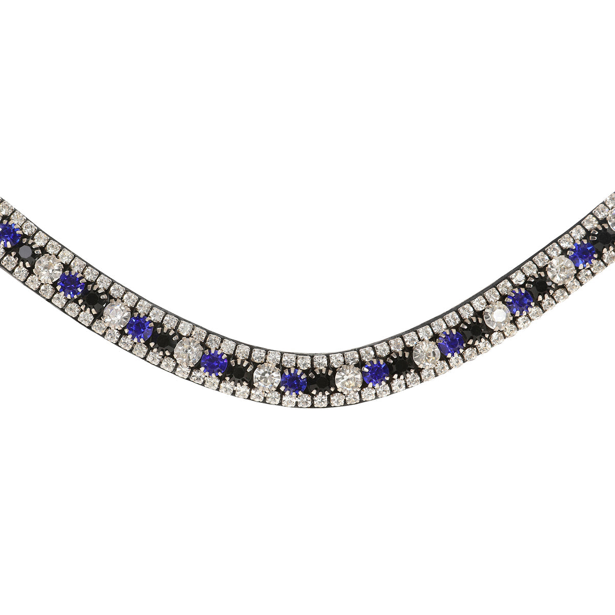Lumiere Blue Crystal Browband - front