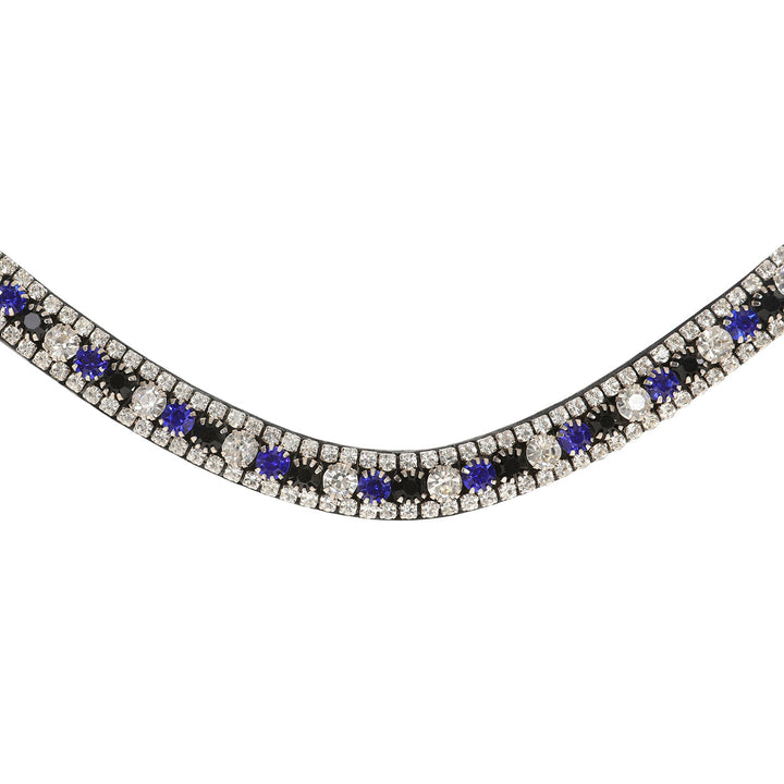 Lumiere Blue Crystal Browband - front