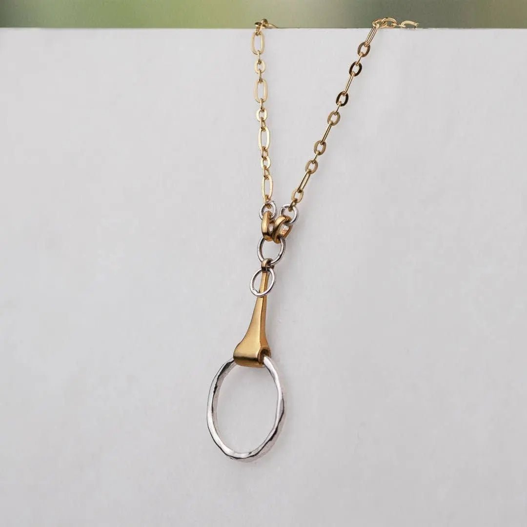 Camden - Two Tone Equestrian Horse Bit Necklace URBAN-EQUESTRIAN