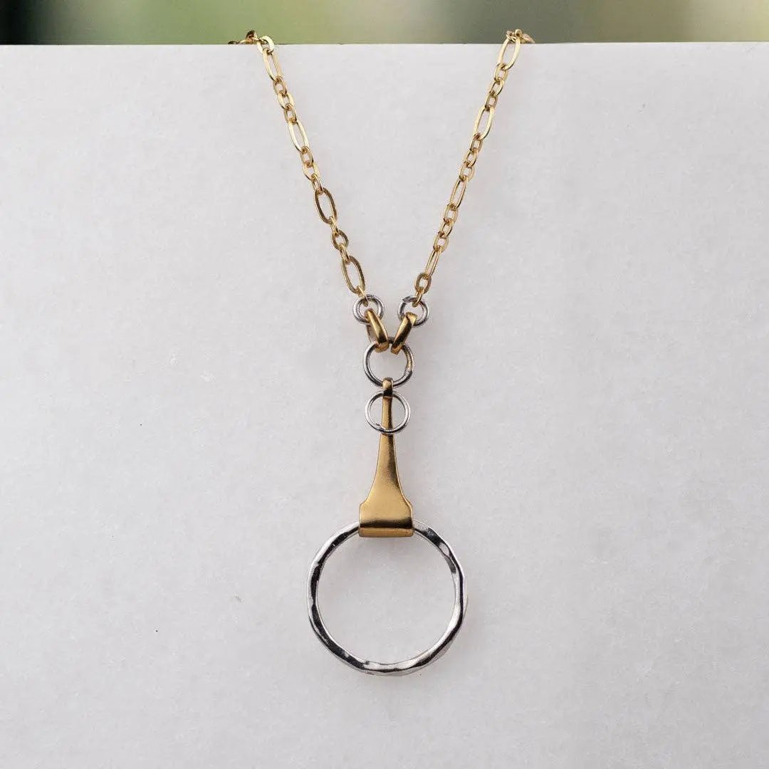 Camden - Two Tone Equestrian Horse Bit Necklace URBAN-EQUESTRIAN