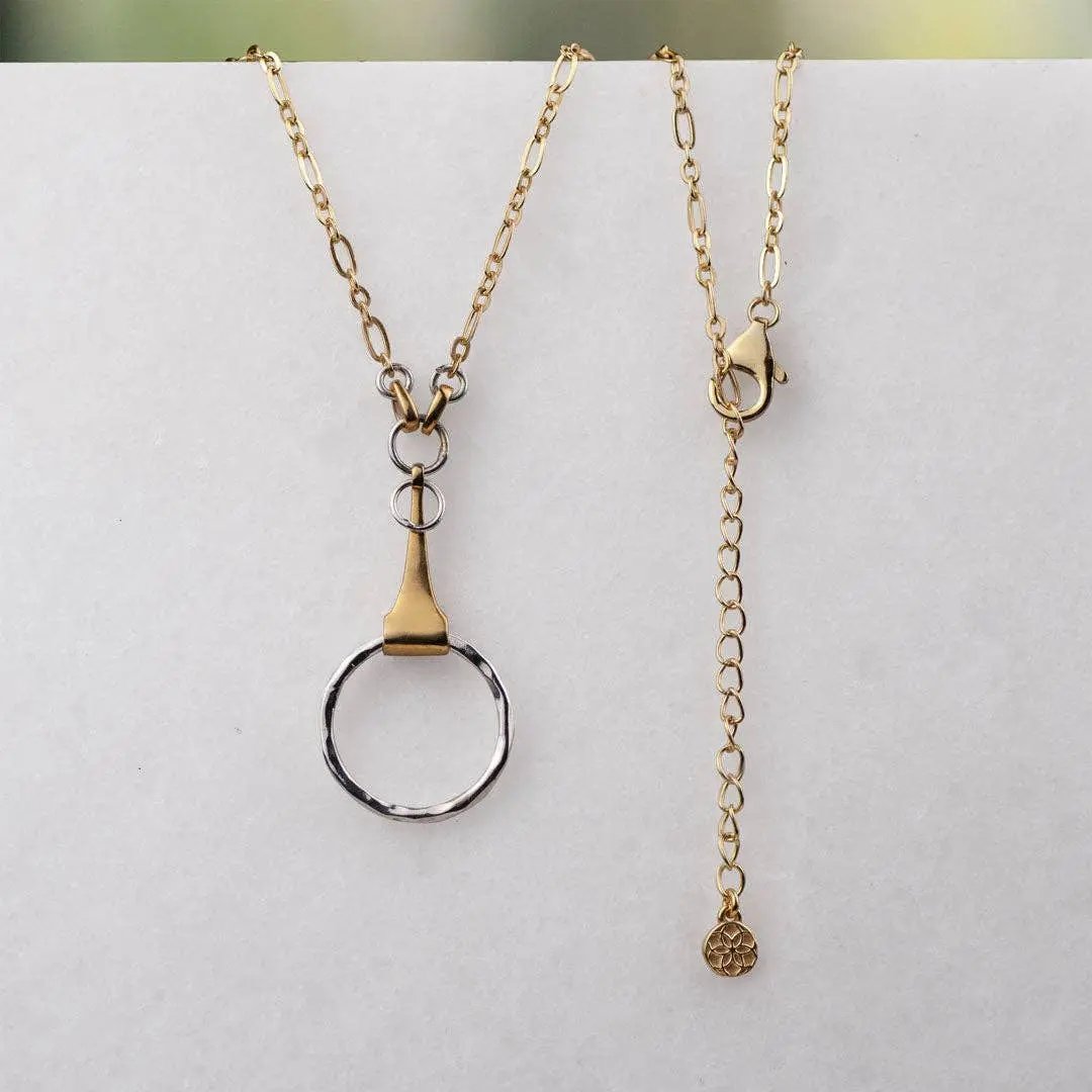 Camden - Two Tone Equestrian Horse Bit Necklace URBAN-EQUESTRIAN
