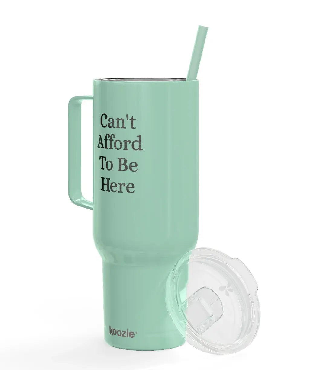Can't Afford to Be Here - 40z. Insulated Stainless Steel Tumbler with lid (Copy) un.sus.tain.a.ble apparel