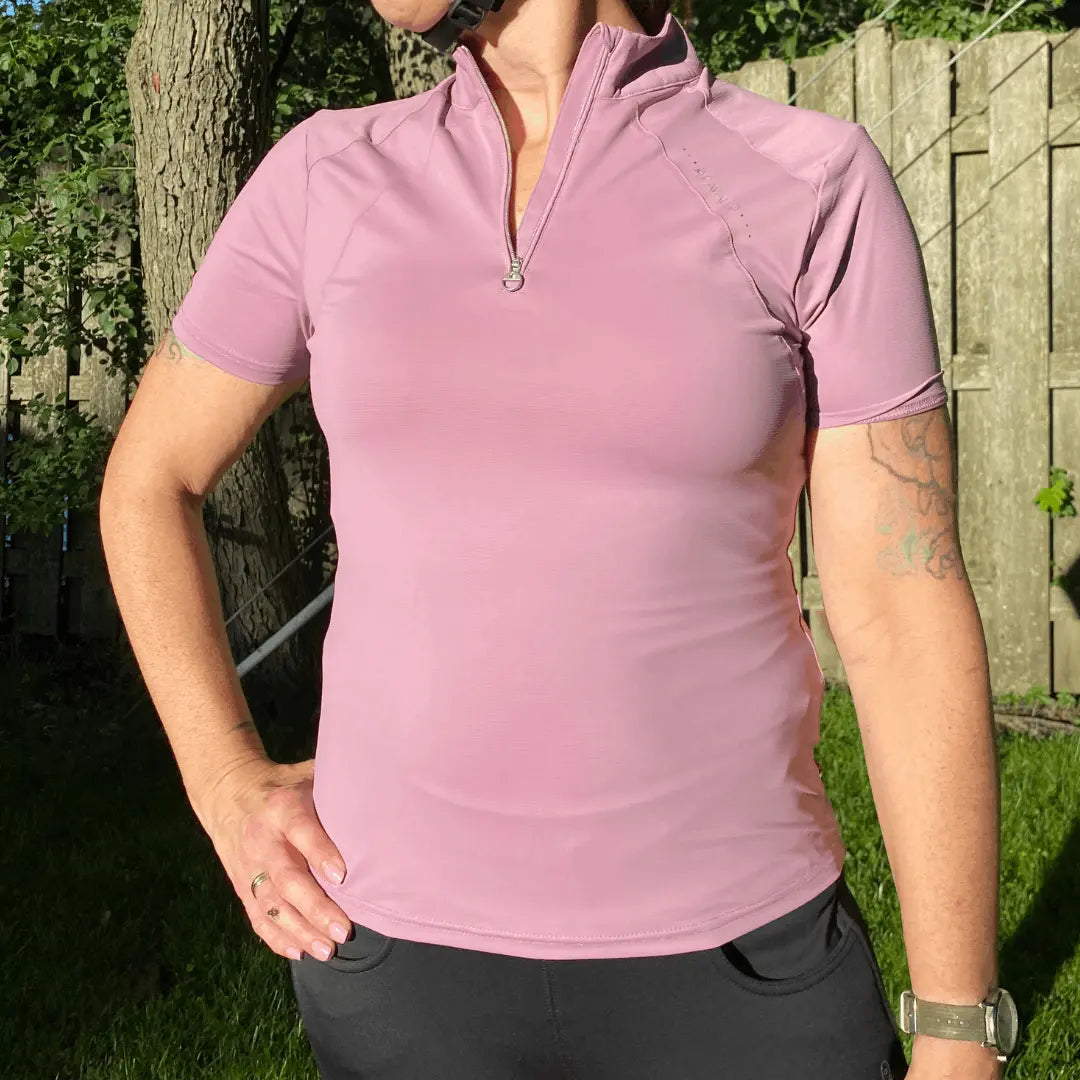 Cavallocavafunctionalshortsleeveshirt#color_dusty-rose