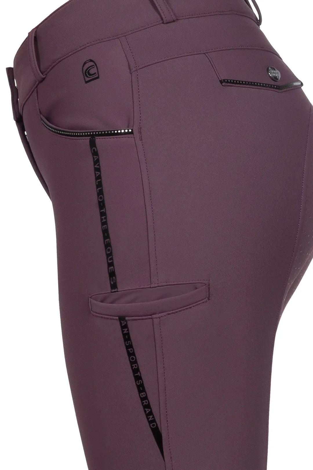 Cavallo Cavalcora Grip Mobile Full Seat Breeches - Dusty Plum detail