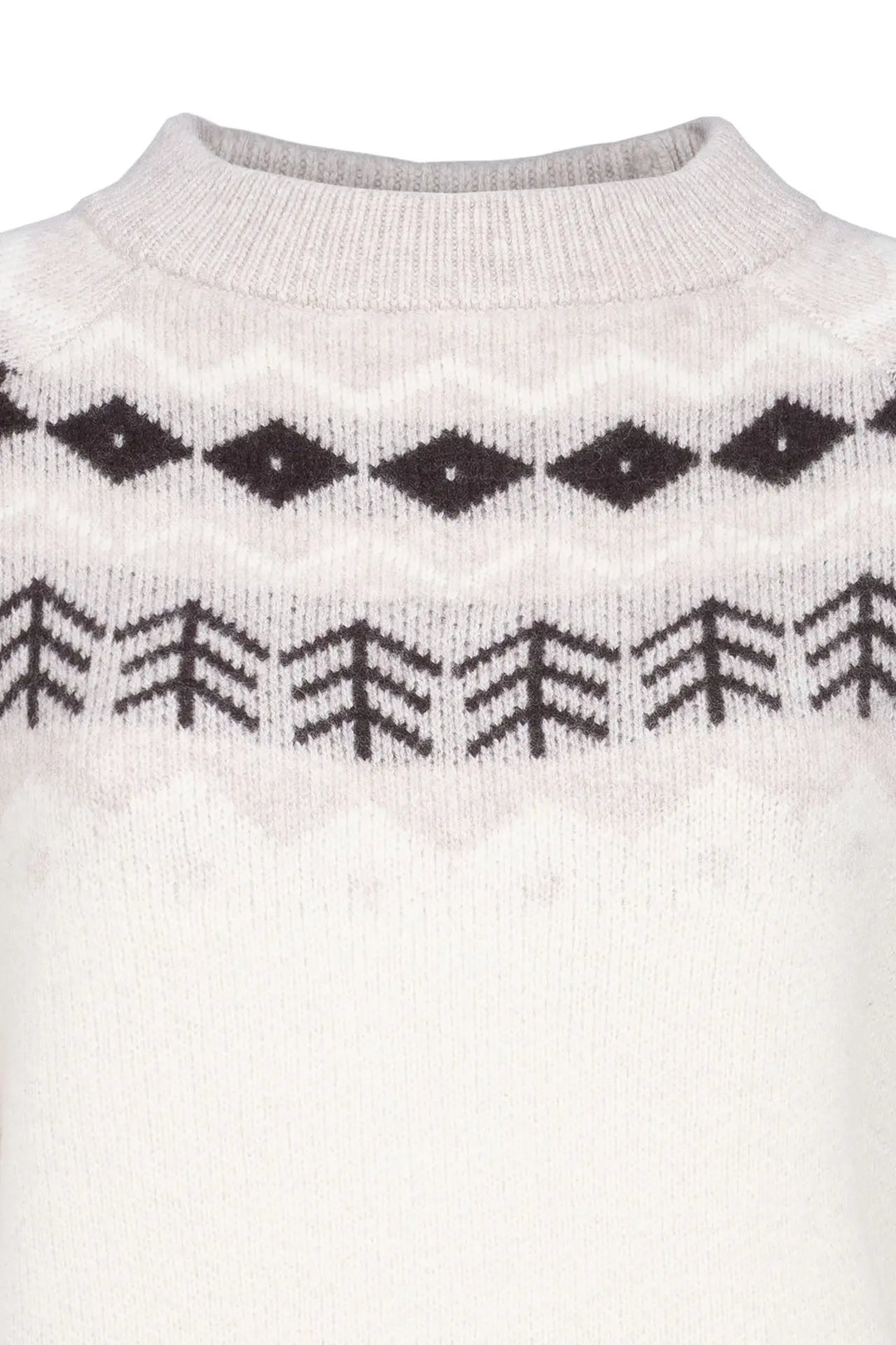 Cavallo Cavaldena Norwegian Wool Knit Sweater - Off White detail