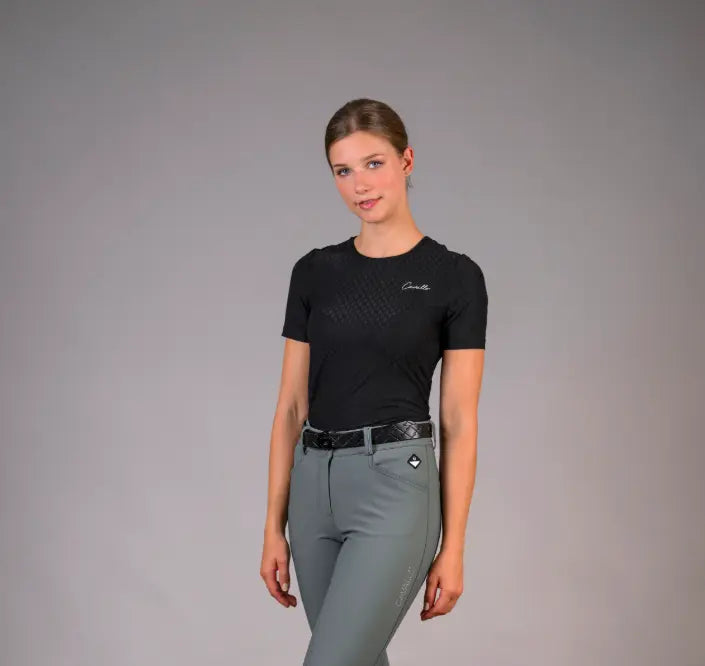 Cavallo Nadeen Light Textured Short Sleeve Performance Tee Cavallo
