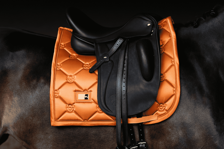 Equestrian Stockholm Satin Classic Dressage Pad - Chestnut