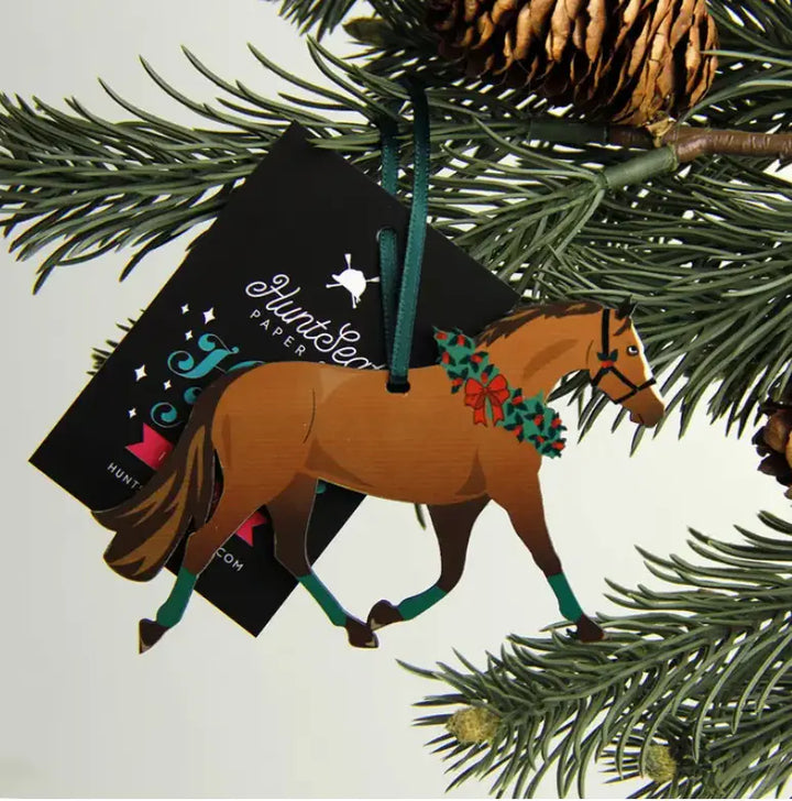 Christmas Horse Ornaments Hunt Seat Paper Co.
