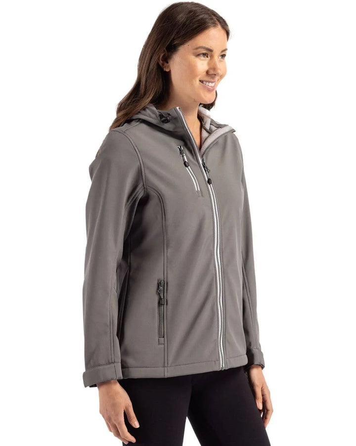Clique Telemark Eco Stretch Full Zip Womens Hooded Jacket Cutter &amp; Buck