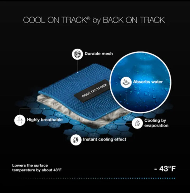 Cool on Track Dog Cooling Dog Coat Back on Track