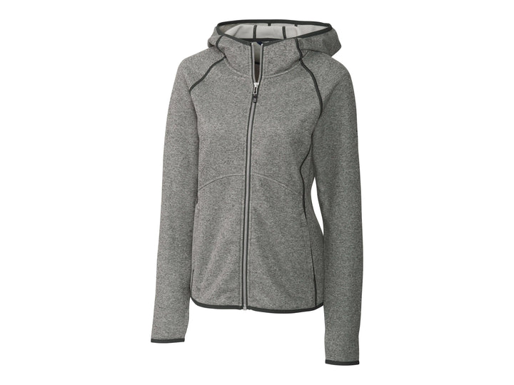 Cutter &amp; Buck Mainsail Sweater-Knit Hoodie Womens Jacket Cutter &amp; Buck