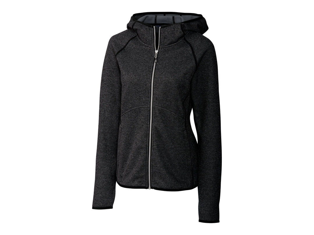 Cutter &amp; Buck Mainsail Sweater-Knit Hoodie Womens Jacket Cutter &amp; Buck
