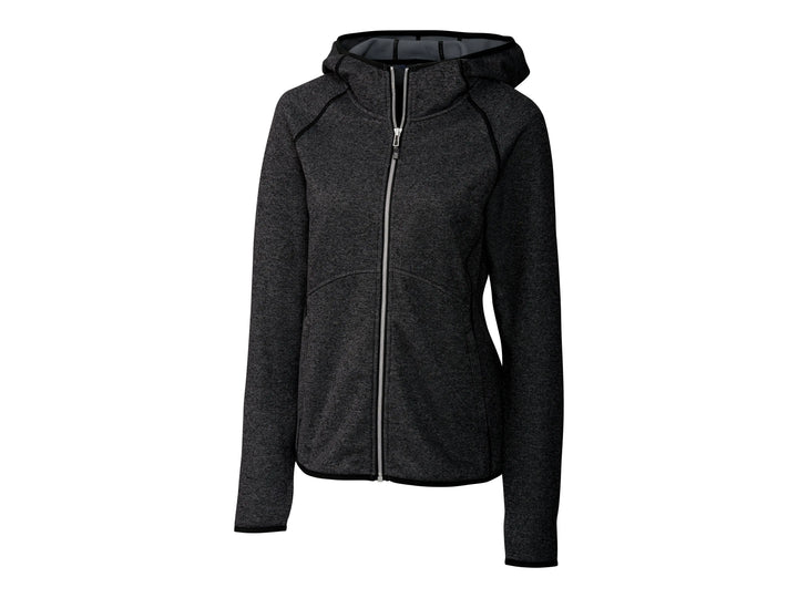 Cutter &amp; Buck Mainsail Sweater-Knit Hoodie Womens Jacket Cutter &amp; Buck