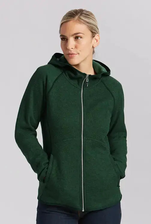 Cutter &amp; Buck Mainsail Sweater-Knit Hoodie Womens Jacket Cutter &amp; Buck