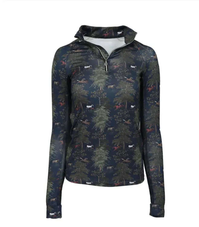 Dapplebay Autumn Toile 1/4 Zip Long sleeve Dapplebay