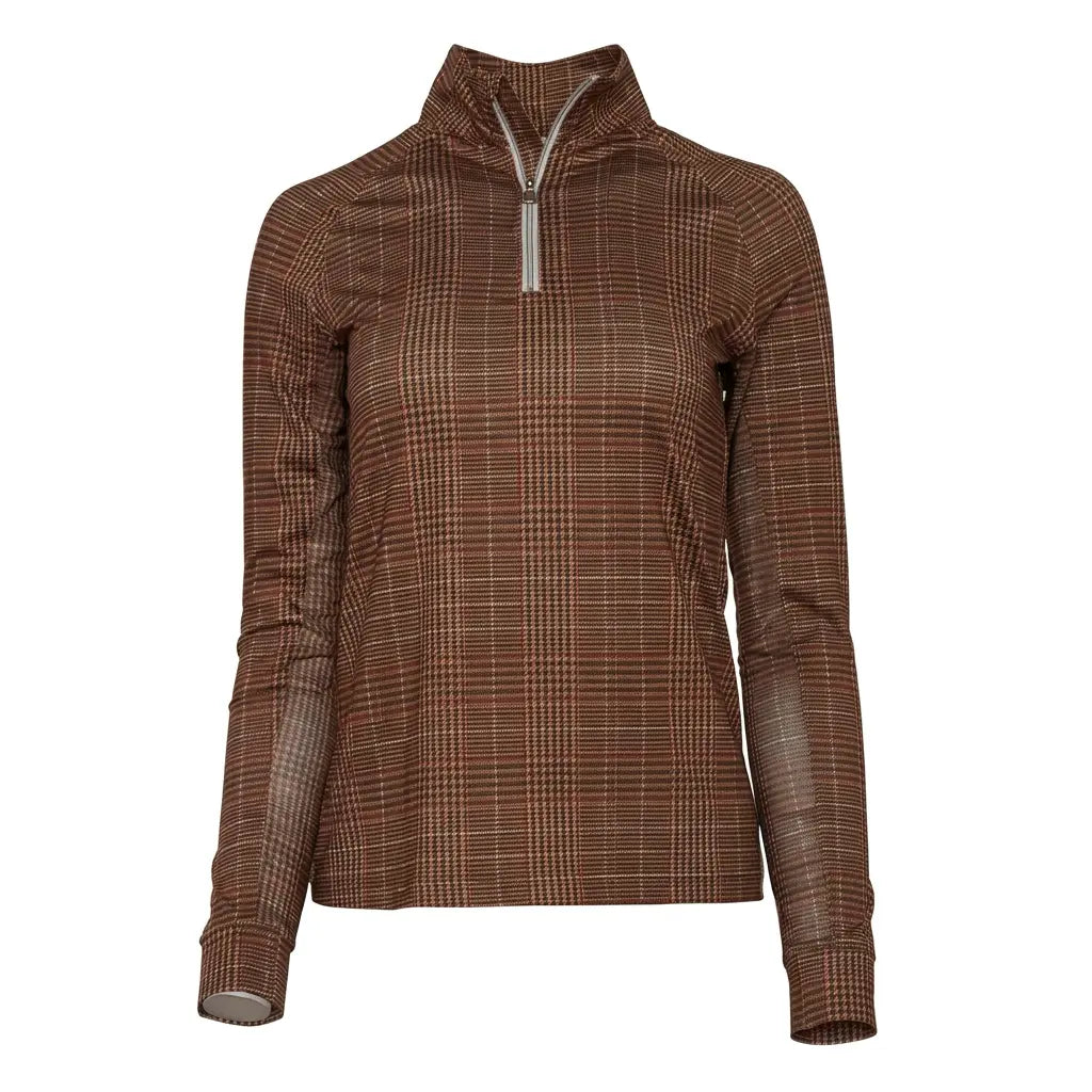 Dapplebay Heirloom Glen Plaid 1/4 Zip Long Sleeve Dapplebay