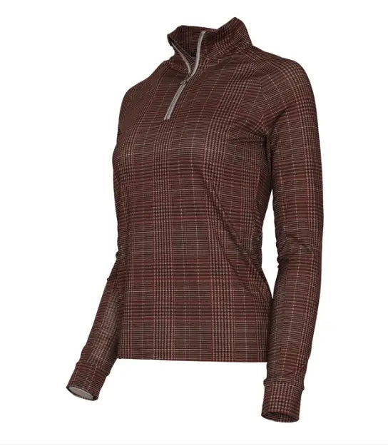 Dapplebay Heirloom Glen Plaid 1/4 Zip Long Sleeve Dapplebay