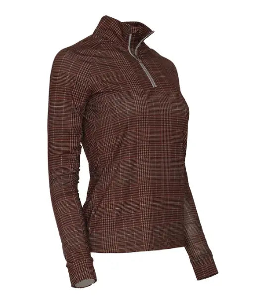 Dapplebay Heirloom Glen Plaid 1/4 Zip Long Sleeve Dapplebay