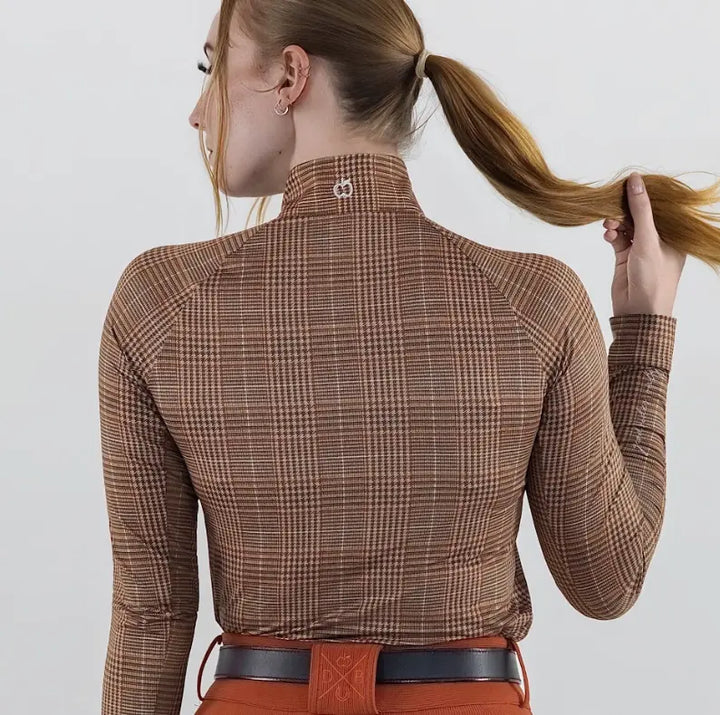 Dapplebay Heirloom Glen Plaid 1/4 Zip Long Sleeve Dapplebay