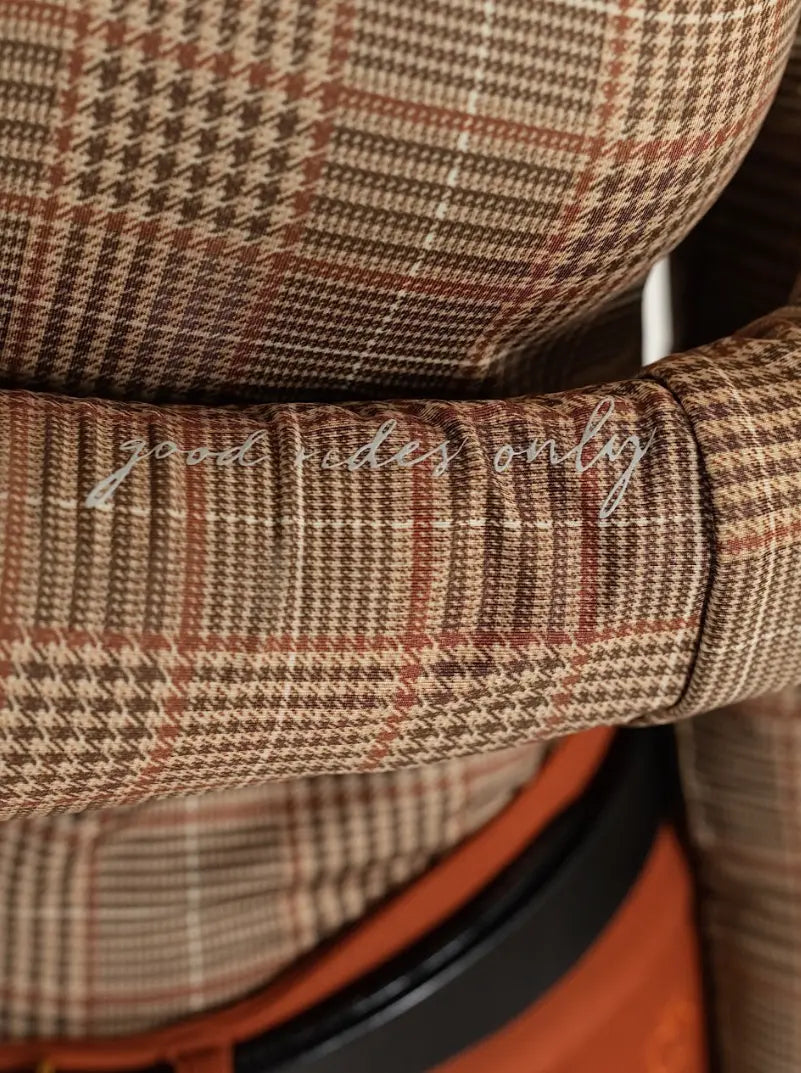 Dapplebay Heirloom Glen Plaid 1/4 Zip Long Sleeve Dapplebay