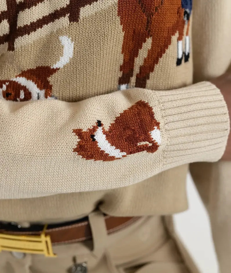 Dapplebay Heirloom Hunt Sweater #color_cream