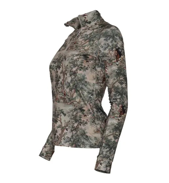 Dapplebay Hunt Tapestry 1/4 Zip Long Sleeve Dapplebay