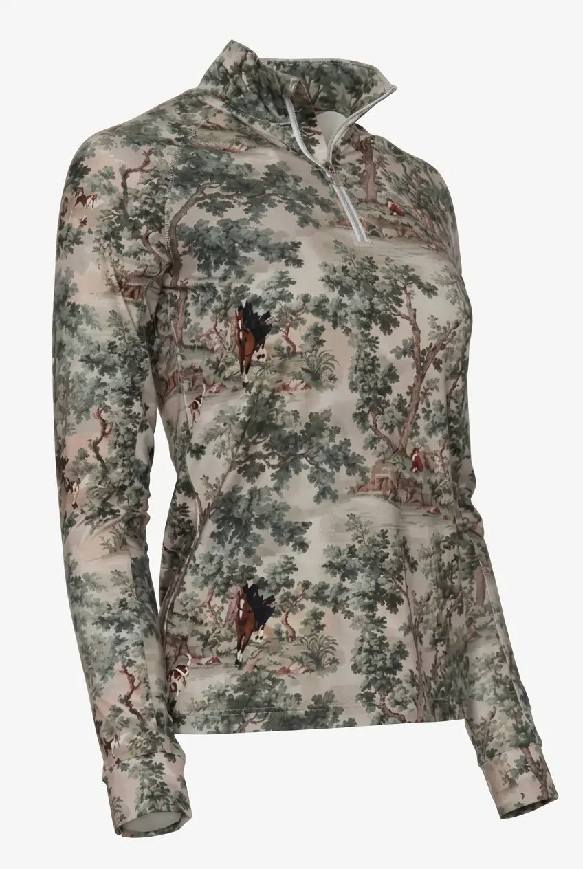 Dapplebay Hunt Tapestry 1/4 Zip Long Sleeve Dapplebay
