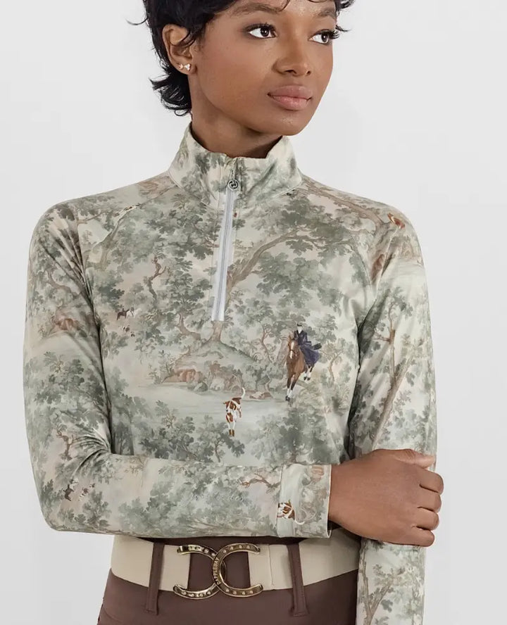 Dapplebay Hunt Tapestry 1/4 Zip Long Sleeve Dapplebay