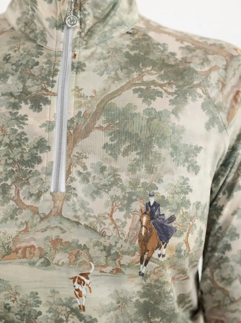 Dapplebay Hunt Tapestry 1/4 Zip Long Sleeve Dapplebay