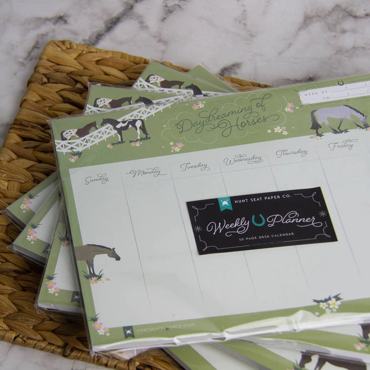 Daydreaming Horses Weekly Planner 8" x 11" Hunt Seat Paper Co.
