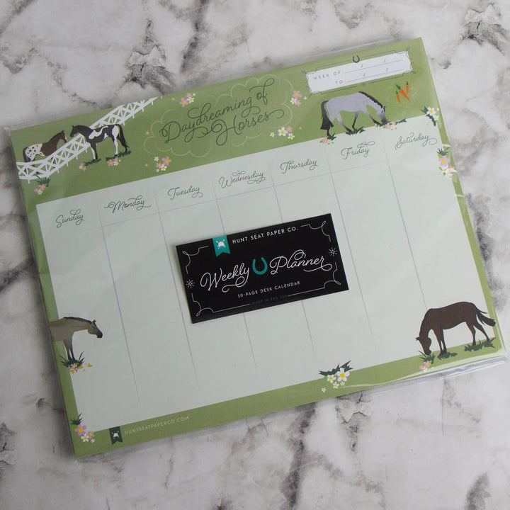 Daydreaming Horses Weekly Planner 8" x 11" Hunt Seat Paper Co.