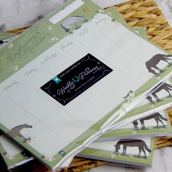 Daydreaming Horses Weekly Planner 8" x 11" Hunt Seat Paper Co.