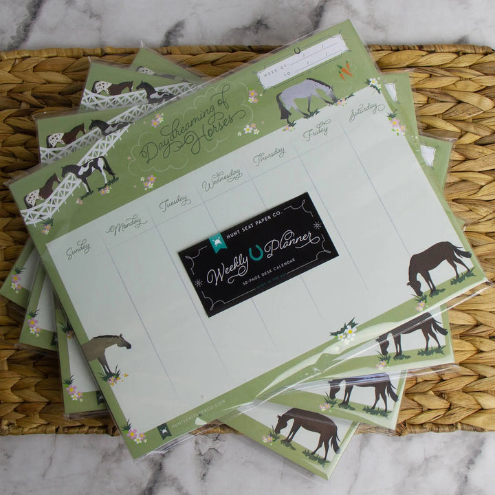 Daydreaming Horses Weekly Planner 8" x 11" Hunt Seat Paper Co.