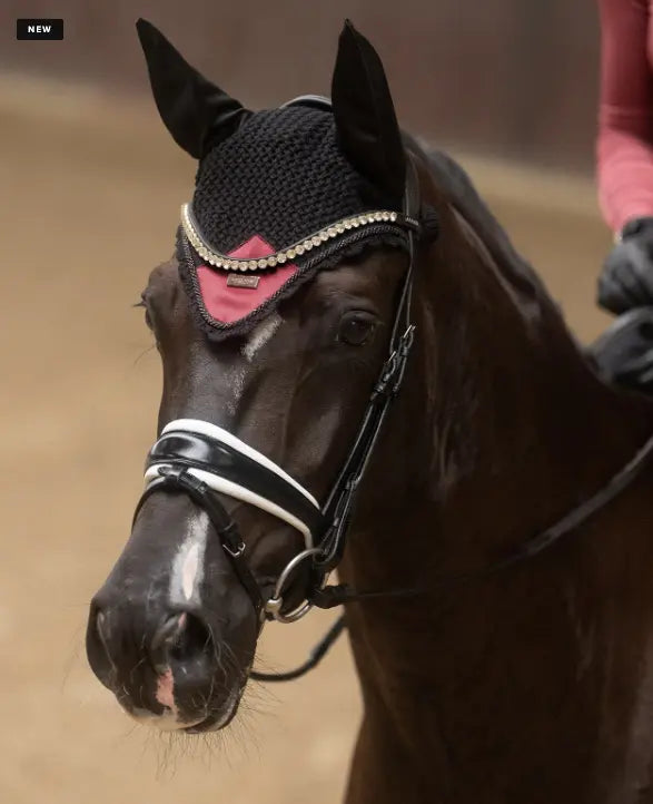 Ear Bonnet Soft Rouge Red Equestrian Stockholm