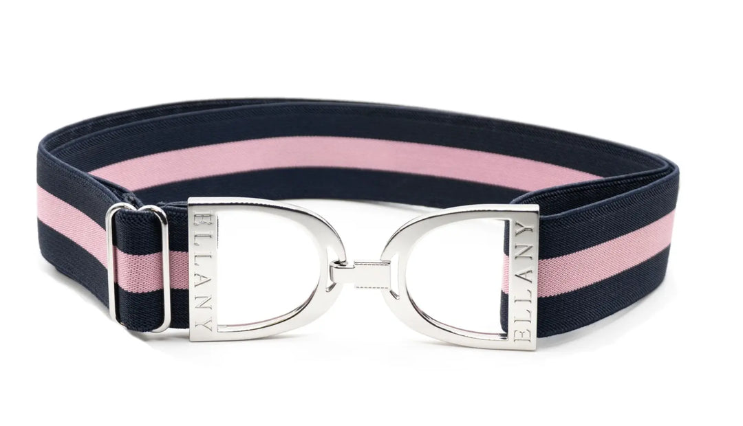 Ellany Belts - 1.5" Blue Duck Memorial with Silver Stirrup ELLANY