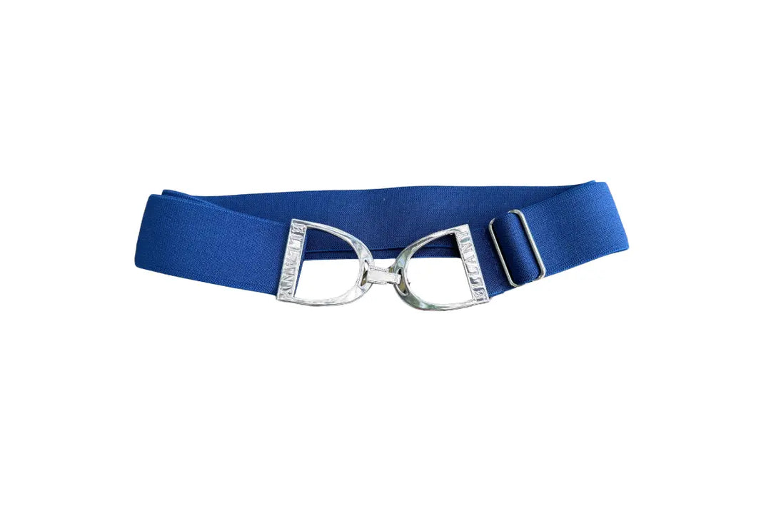 Ellany Belts - 1.5" Petrol with Silver Stirrup