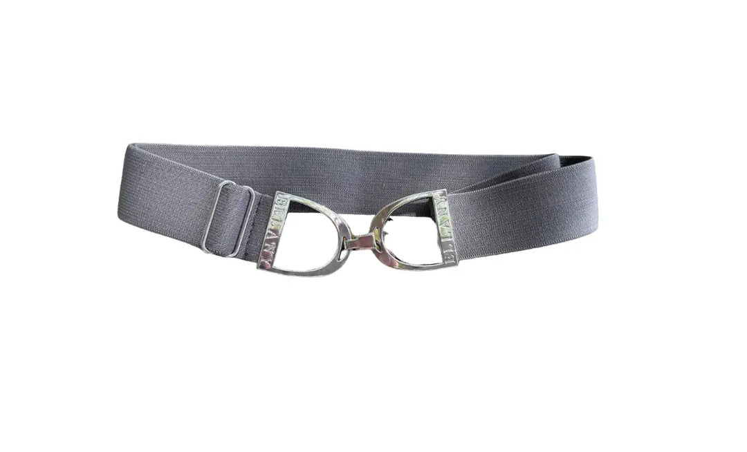 Ellany Belts - 1.5" Smoke with Silver Stirrup