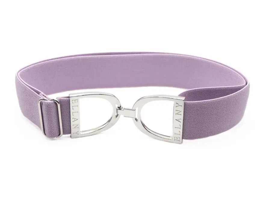 Ellany Belts - 1.5" Wisteria Lilac with Silver Stirrup ELLANY