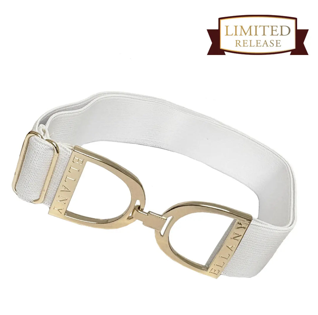 Ellany Belts - 1.5" inch White Stirrup - Ltd Edition ELLANY