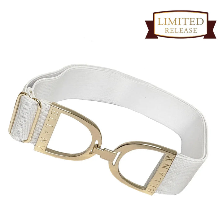 Ellany Belts - 1.5" inch White Stirrup - Ltd Edition ELLANY