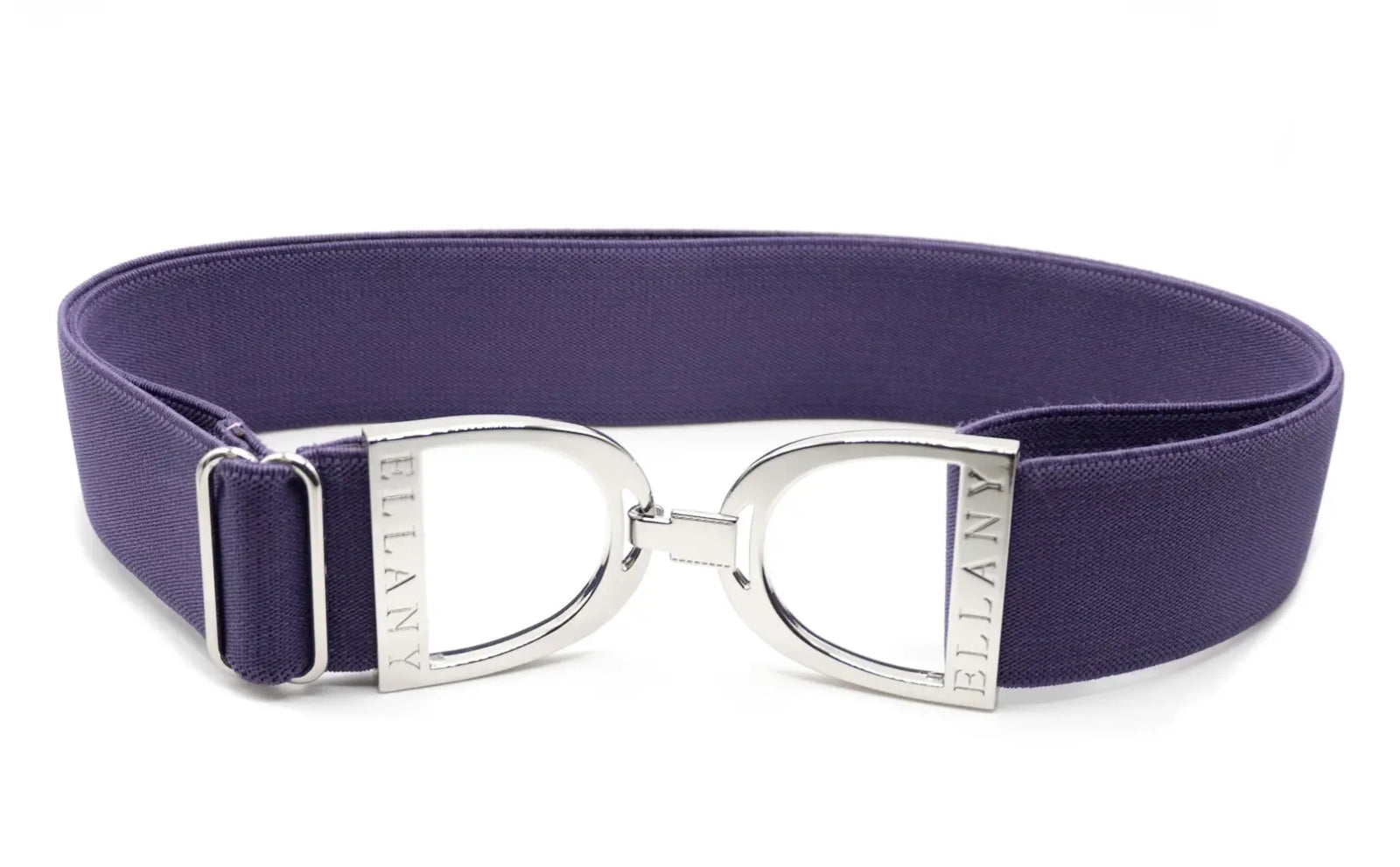 Ellany Belts - Amethyst 1.5" belt with Silver Stirrup ELLANY
