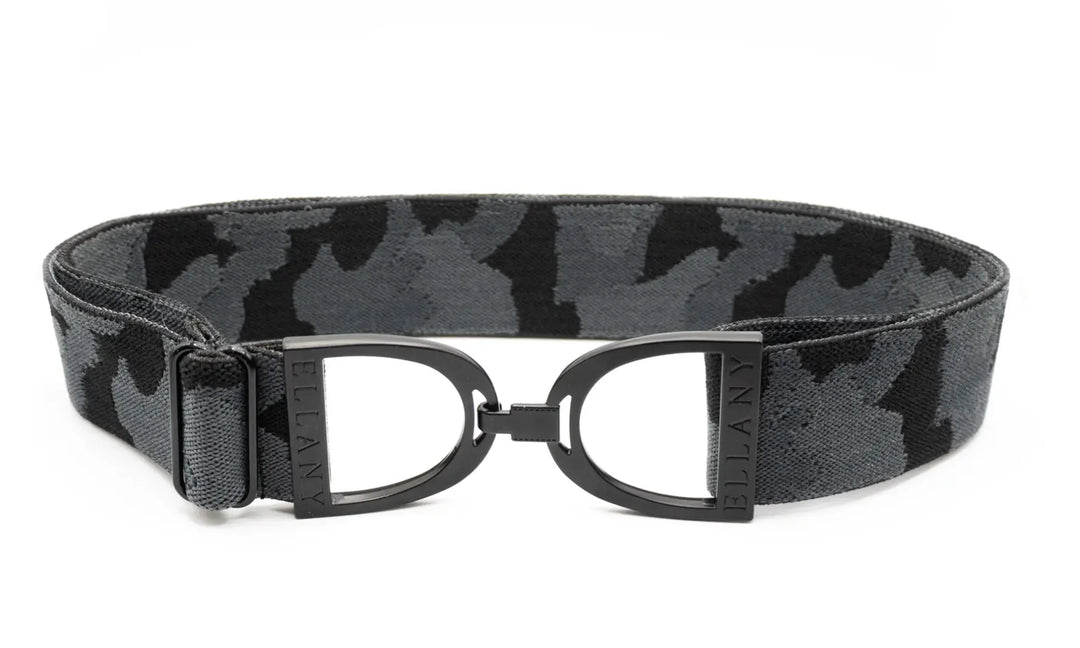 Ellany Belts - Black Camo with Stirrup Buckle ELLANY