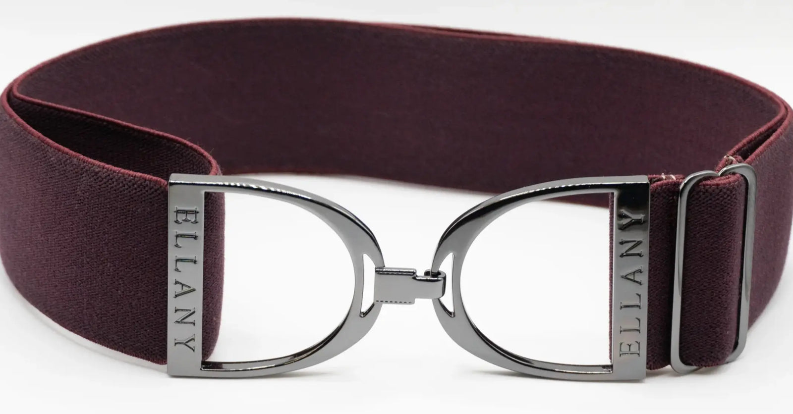 Ellany Belts - Bordeaux with Gunmetal Stirrup ELLANY