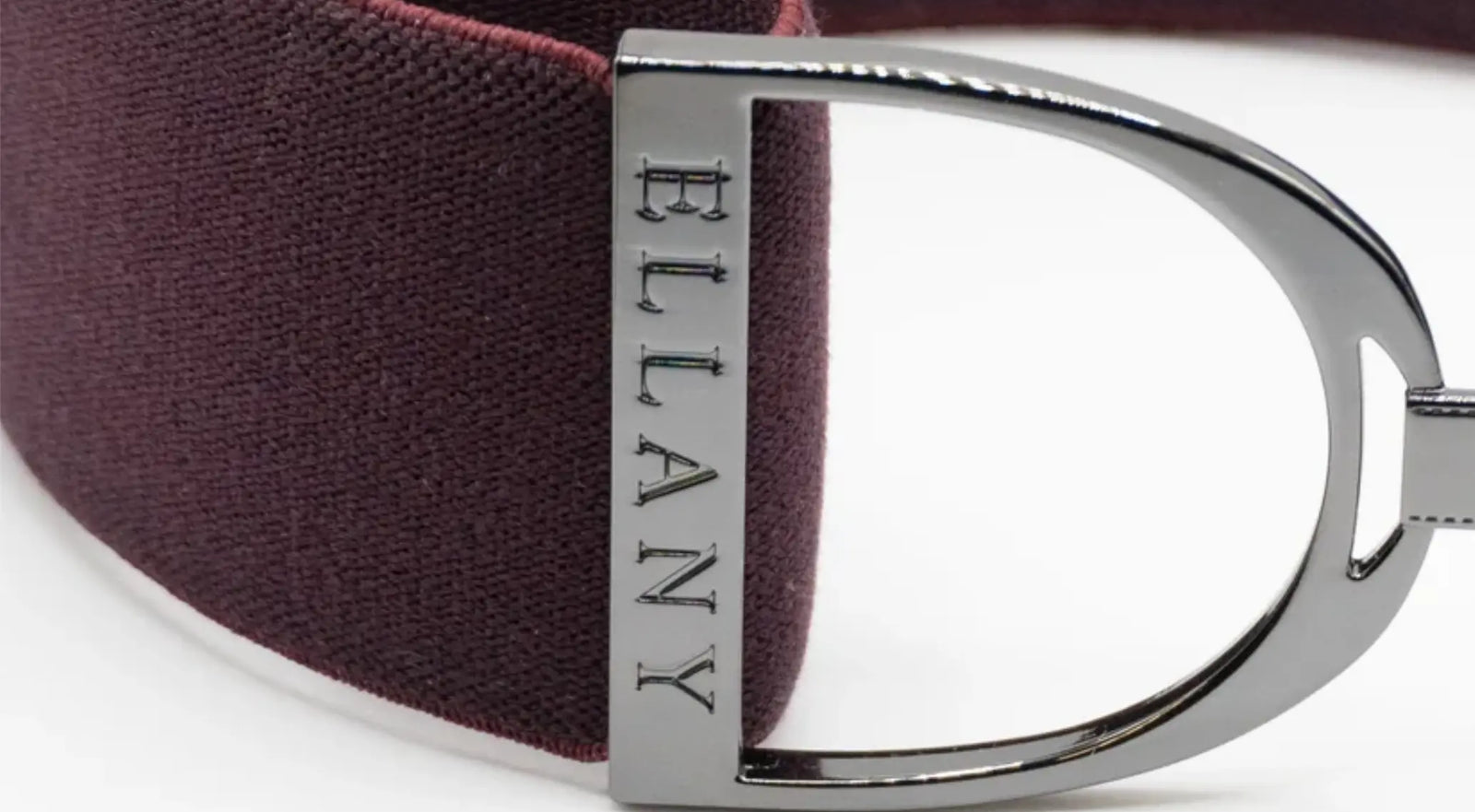 Ellany Belts - Bordeaux with Gunmetal Stirrup ELLANY