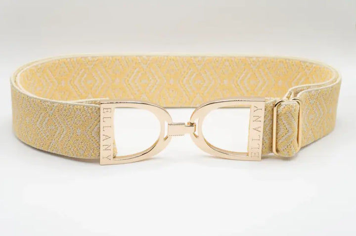Ellany Belts - Buttercream Tribal Gold Stirrup ELLANY