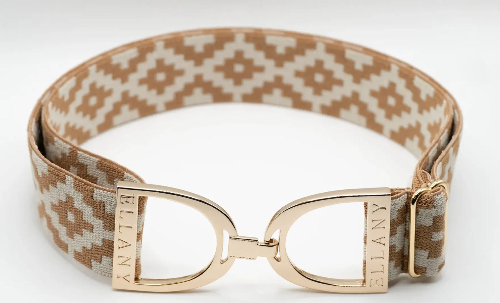Ellany Belts - Caramel Polo Gold Stirrup ELLANY